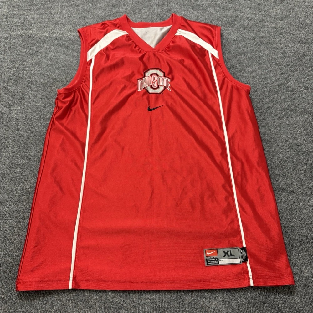 Vintage Y2K Ohio State Buckeyes Nike Basketball Jersey Mens XL Reversible